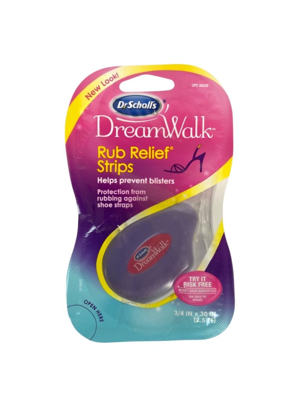 Dr Scholls DreamWalk Rub Relief Strips Prevents Blisters Portable Dispenser